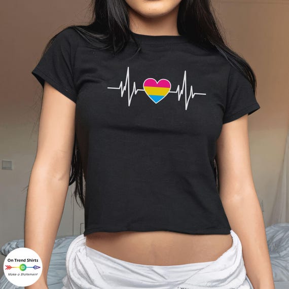 Pansexual Shirt Pan Pride Flag Heart Tshirt Fashion Pansexual Shirt Pan Pride Flag Heart Tshirt Fashion