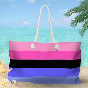 Omnisexual Flag Weekender Bag, Omni Flag Overnight Bag, Omnisexual Pride Beach Bag, Omni Pride Tote Bag, Omnisexuality Coming Out Gift Idea