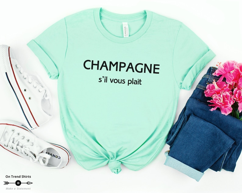 Champagne S'il Vous Plait Shirt French Shirt Champagne - Etsy