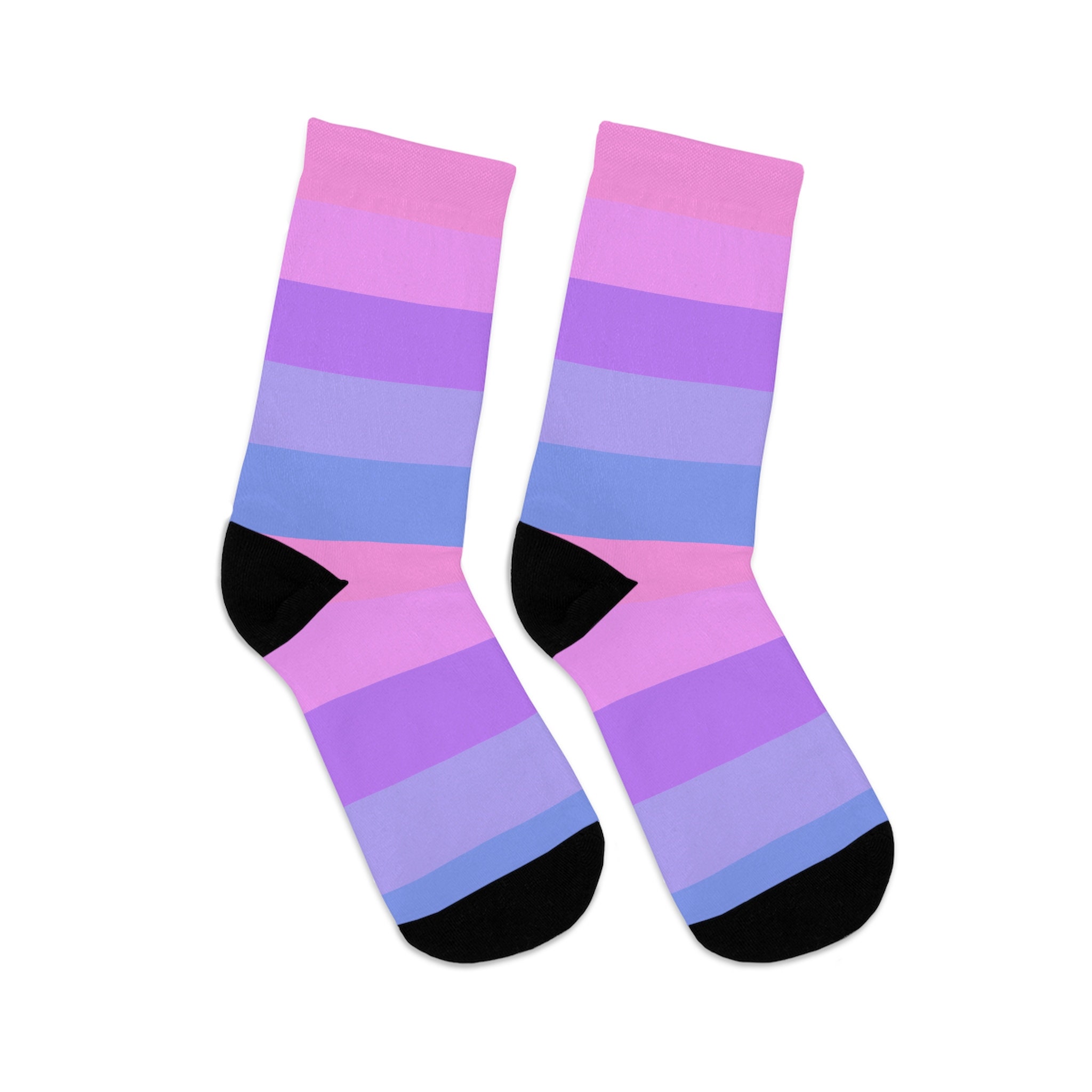 Bisexual Pride Socks Pastel Bi Flag Socks Bi Pride Clothing | Etsy