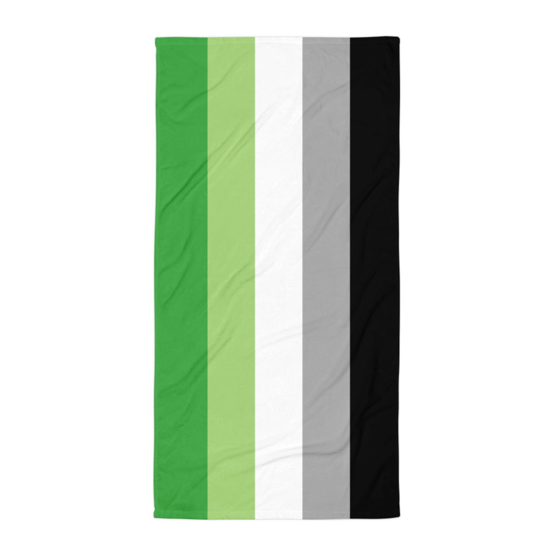 Aromantic Flag Beach Towel Aro Pride Aesthetic Beach Blanket Etsy