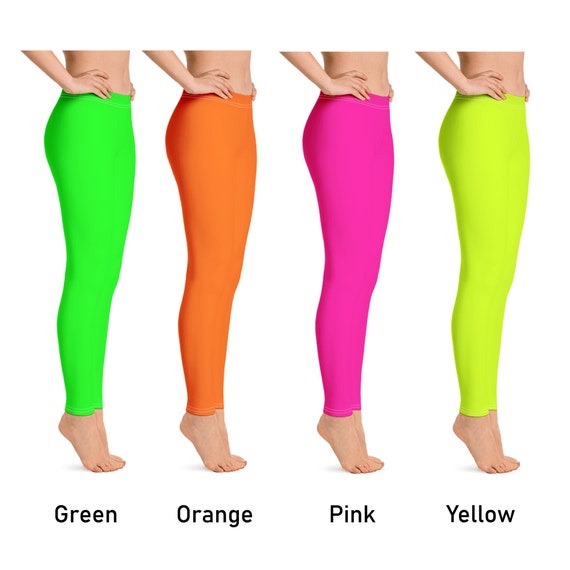 bright colored yoga pants