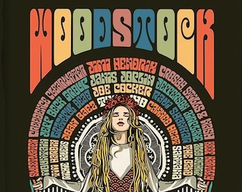 WOODSTOCK - Bohemian Hippie - August 1969 - Poster 13x19"