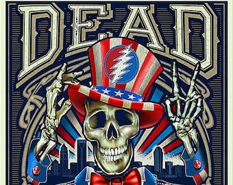 Grateful Dead - Charlotte NC - PNC Pavillion - June 2016 - Poster 13x19"