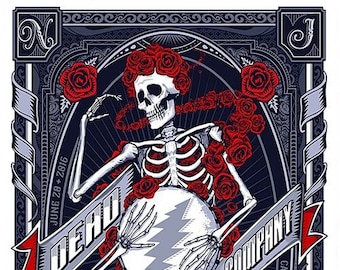 Grateful DEAD - June 28, 2016 - Camden, NJ -  POSTER 13x19"