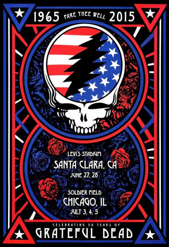 Grateful Dead - 50 Years - 1965-2015 - Santa Clara CA to Chicago