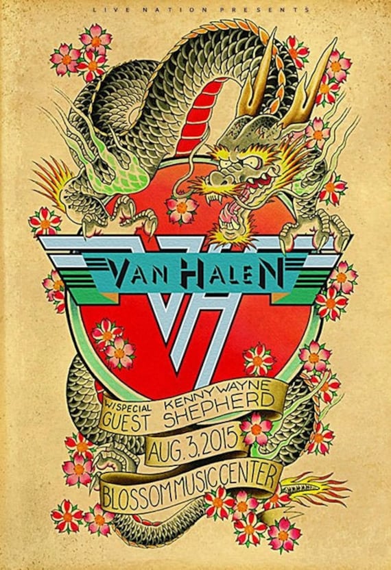 Van Halen Poster - Cleveland Blossom Center - December 2015