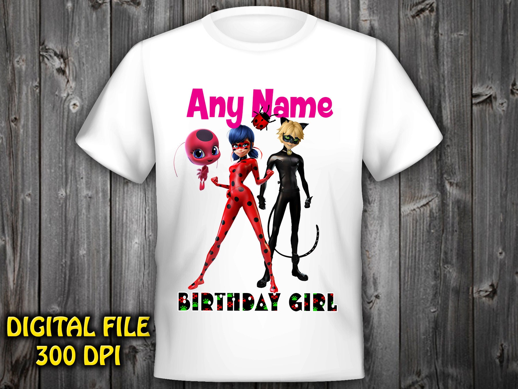 Miraculous Ladybug Iron On Transfer Miraculous Ladybug Etsy