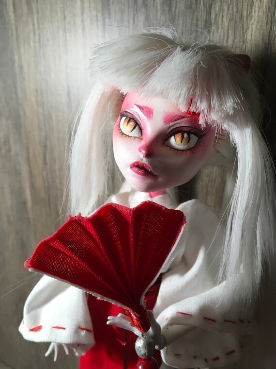 Monster High Ooak Doll Catrine De Mew Etsy