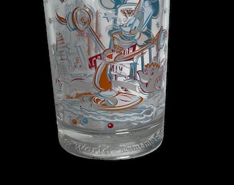 Disney World 25th Anniversary Glass - Hollywood Studios Lumiere McDonalds - Limited Edition