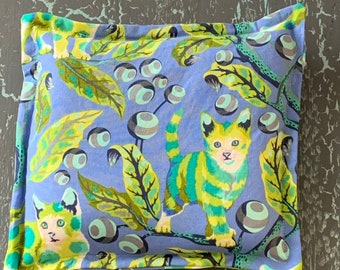 Tula tabby road muscle bag - doorstop - tula cat fabric - heating bag - ships free