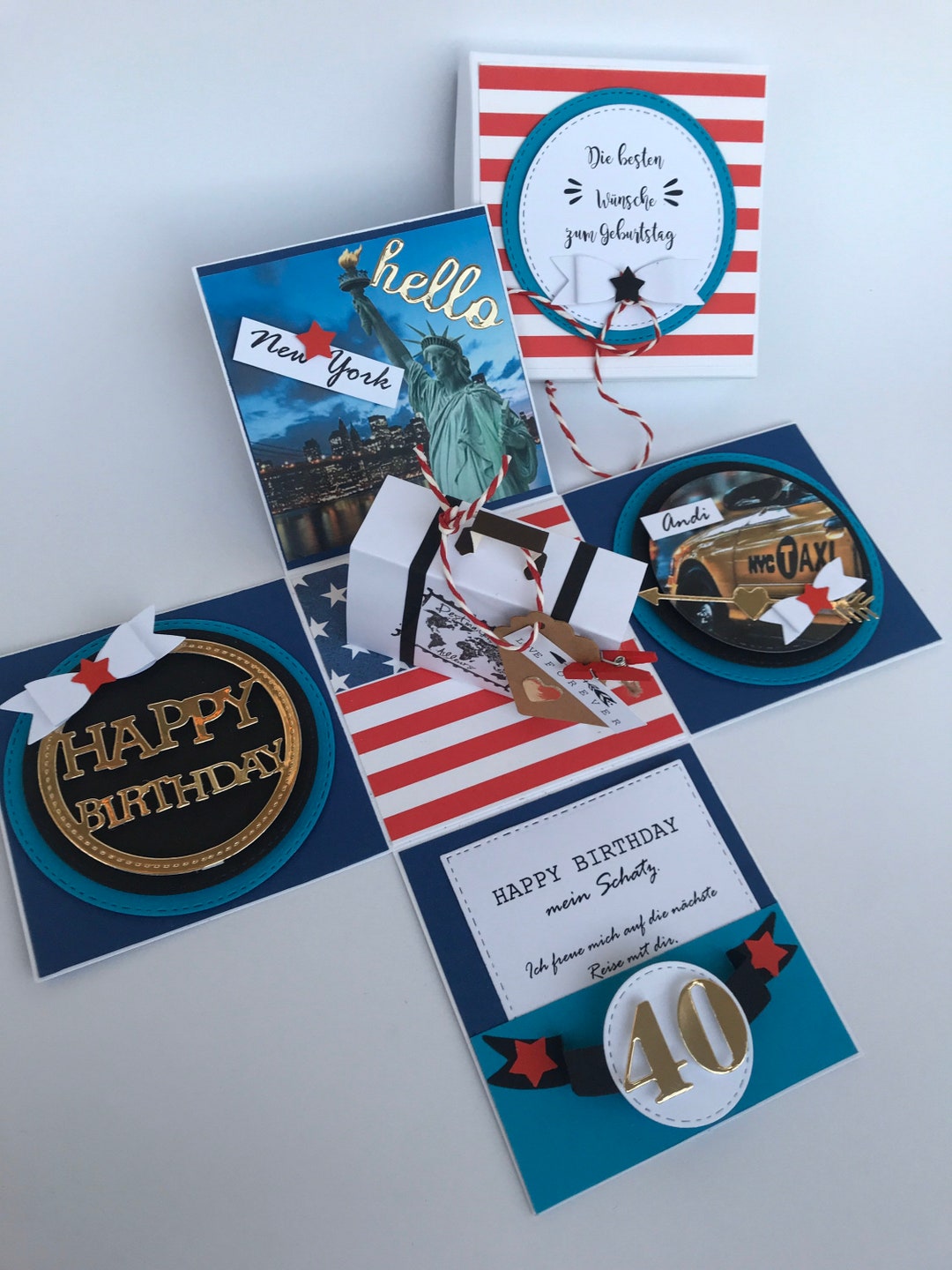 Explosion Box Travel Explosion Box Wedding Explosion Box Etsy