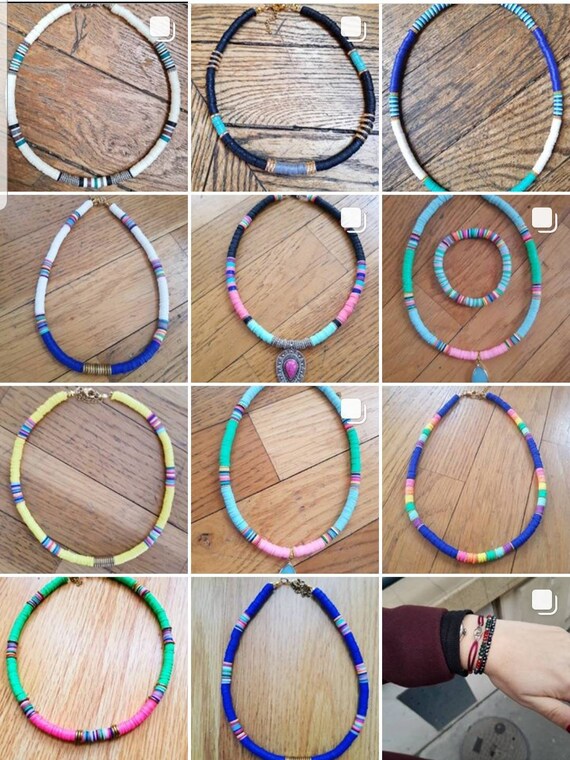 Collier Ras De Cou Unisexe En Perles De Noix De Coco - Style Surf/africain Ethnique - Neuf Avec étiquettes
