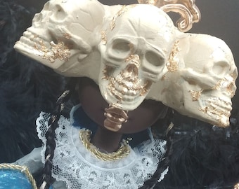 Encadia the Reaper of Angels (ooak-pop/monster high opnieuw schilderen)