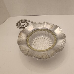 Vintage Hammered Aluminum candy or nut dish by Farber and Shelvin Inc.