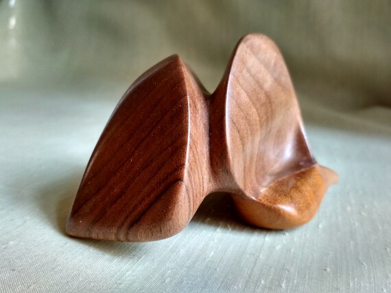 Cheek To Cheek Sculpture Wood Mahogany Art Original Art Etsy
