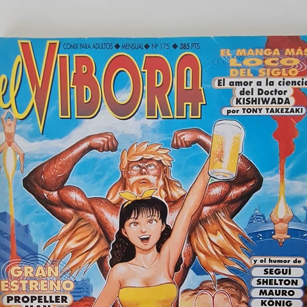 vintage 1980s Underground Comic El Vibora No 175 Spanish Comic for Adults/Comix para Adultos