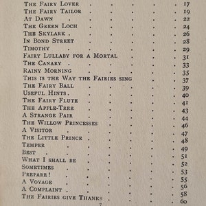 May include: A black and white printed page with the title "CONTENTS" and a list of fairy tales with page numbers. The page is from a book of fairy tales.