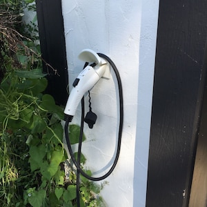 Holster and Cable Hanger for EV Charger