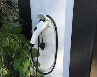 Holster and Cable Hanger for EV Charger