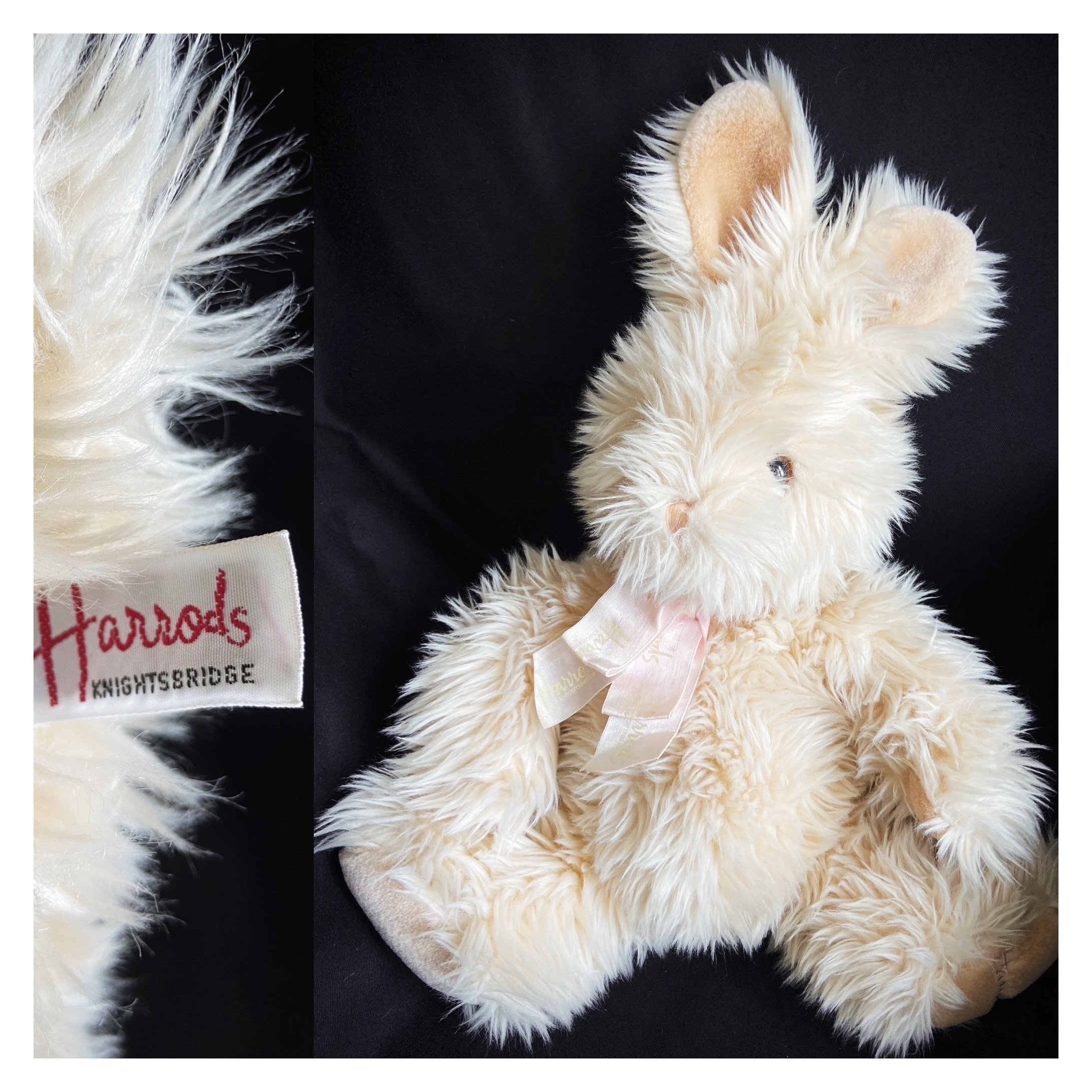 90s Vintage Harrods Knightsbridge Fluffy Plush Cuddly