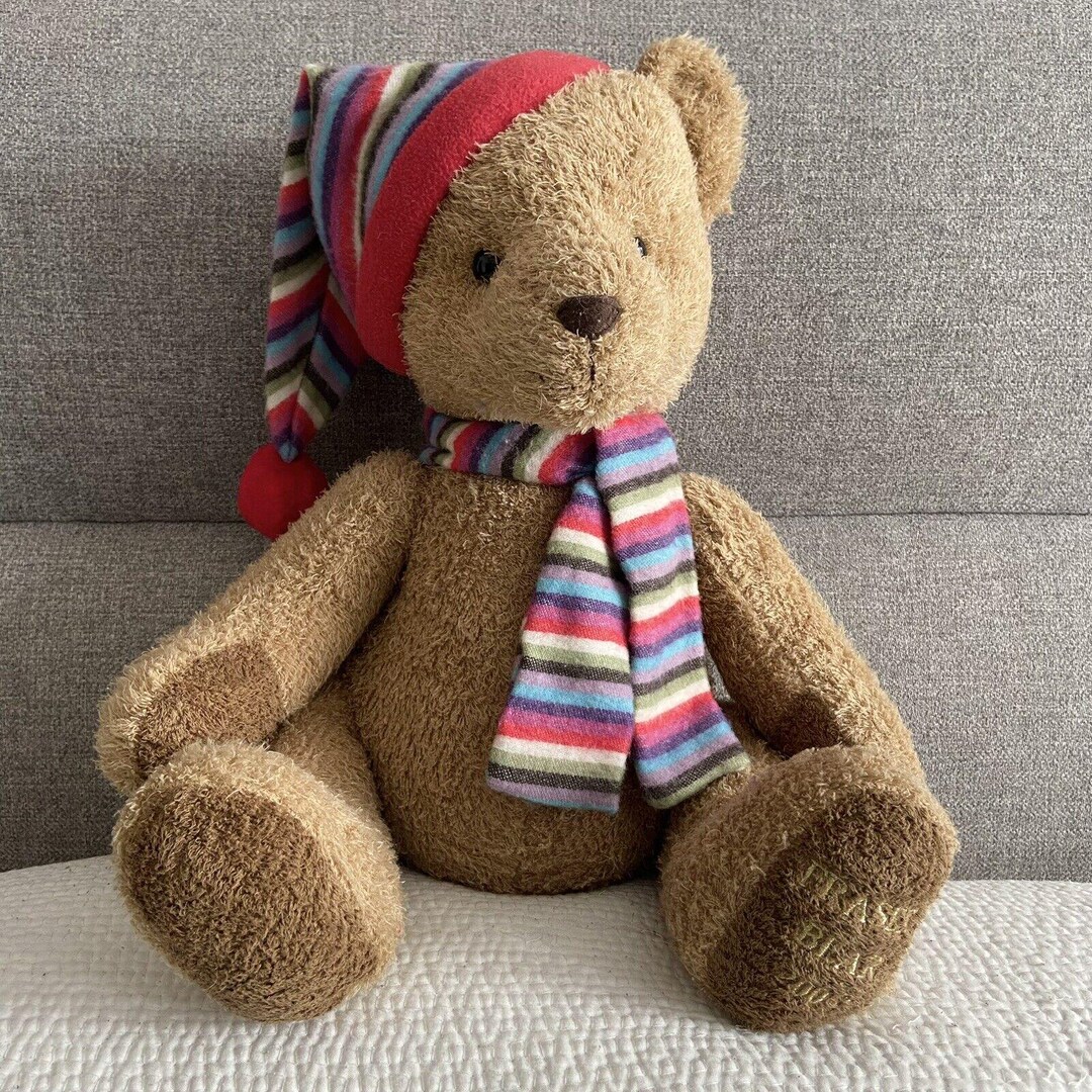Russ Berrie 2005 Fraser Teddy Bear With Hat and Scarf 16” 45cm - Etsy