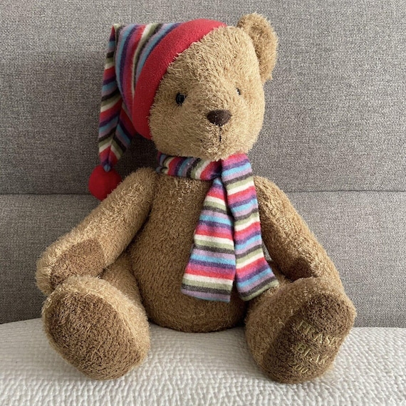 Russ Berrie 2005 Fraser Teddy Bear With Hat and Scarf 16” 45cm - Etsy