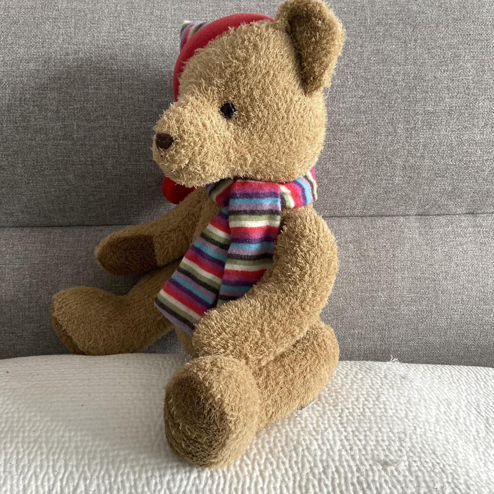 Russ Berrie 2005 Fraser Teddy Bear With Hat and Scarf 16” 45cm - Etsy