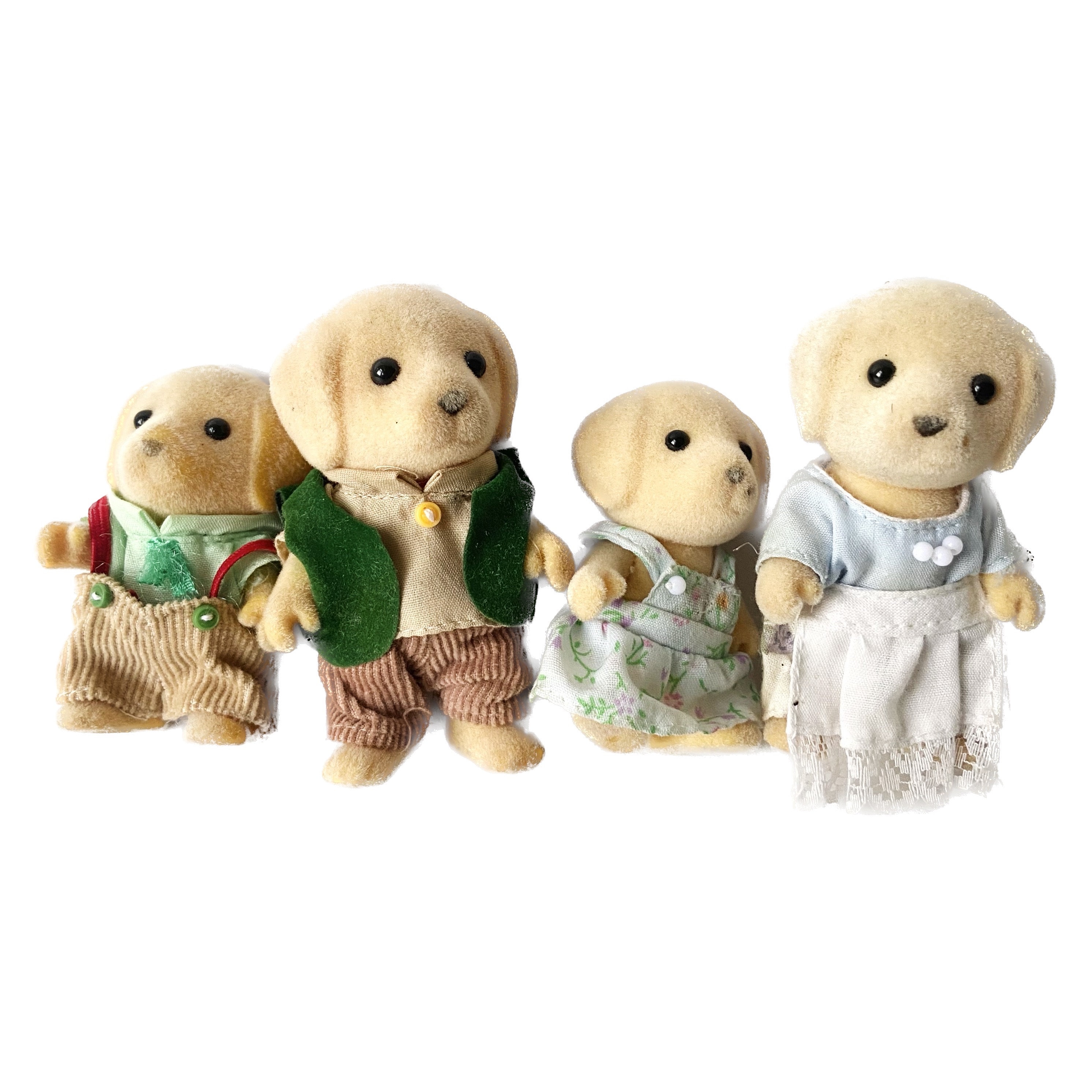 4 Figurines Famille Lapin Chocolat Sylvanian Families - Figurine