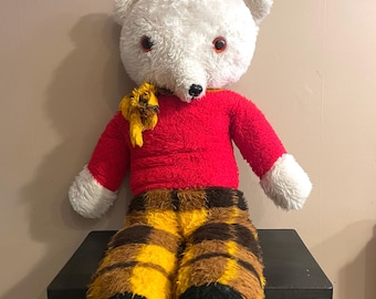Merrythought Rupert Bear, Limited Edition Rupert Bear in