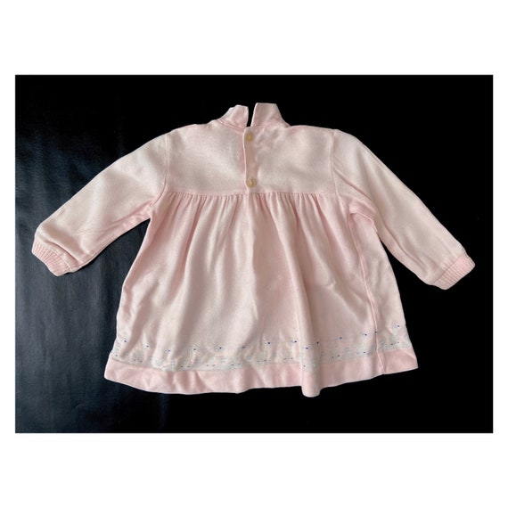 Pale pink vintage infant girl dress. Pink dress w… - image 2