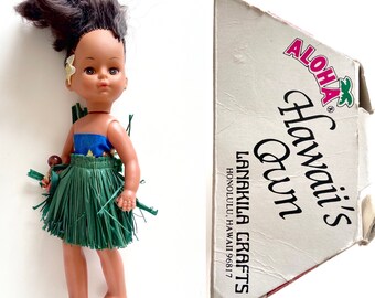 ヴィンテージハワイアンドール、Lanakila Crafts フラガール、11インチ 