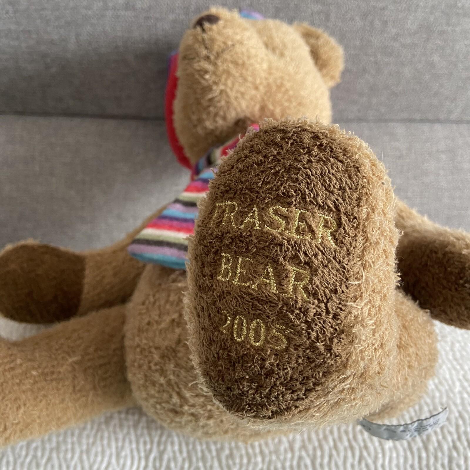 Russ Berrie 2005 Fraser Teddy Bear With Hat and Scarf 16” 45cm - Etsy