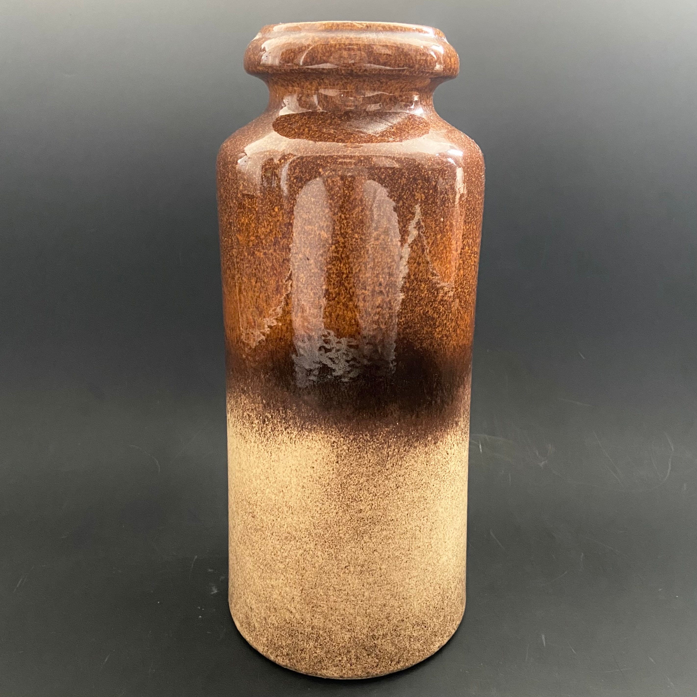 70s Vintage Scheurich Keramik Vase, West German Fat Lava Pottery