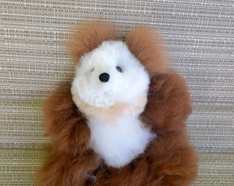100% Baby Alpaca Handmade Toy 37" Gray Plush Alpaca Teddy Bear 37 Inches tall 