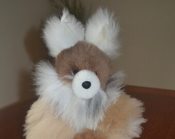 Brand New Handmade In Peru South America Soft Baby Alpaca Fur Bunny Rabbit #ETBUNNY41