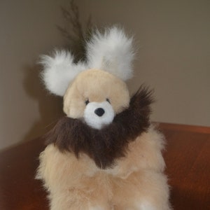 Brand New Handmade In Peru South America Soft Baby Alpaca Fur Bunny Rabbit #ETBUNNY38