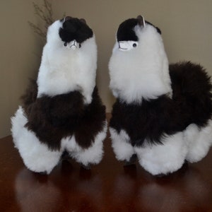 Two (2)Brand New Handmade In Peru 11 - 12 Inches Tall Standing Plush Alpaca Llama #ETPACA220