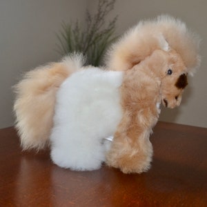 Brand New Soft Baby Alpaca Horse Handmade In Peru 10 Inches Tall #ETPONY15