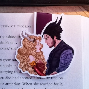 A TOUCH OF DARKNESS Hades x Persephone Inspired magnetic bookmark