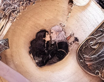 THE WITCHER Geralt x Yennefer Inspired Acrylic charm (Yenneralt)