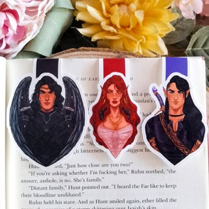 CRESCENT CITY characters ~Bryce-Hunt-Ruhn~ Inspired Magnetic Bookmark
