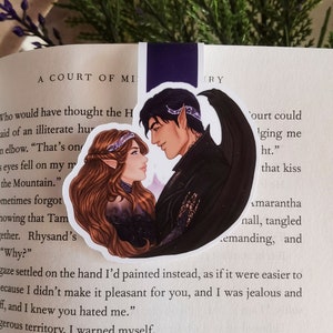 FEYSAND - Feyre Archeron and Rhysand ACOTAR A court of thorns and roses Licensed Official  magnetic bookmark