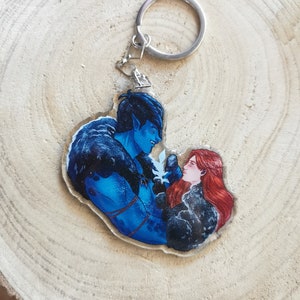 ICE PLANET BARBARIANS 3 series Barbarian Lover - Kira and Aehako Inspired glitter acrylic keychain Resonance!