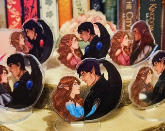 ACOTAR Inspired Mini Standee: Feysand, Nessian, Elucien, Elriel, Gwynriel, Feysand starfall Licensed