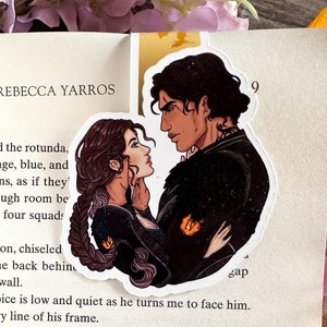 FOURTH WING: Xaden and Violet Rebecca Yarros magnetic bookmark