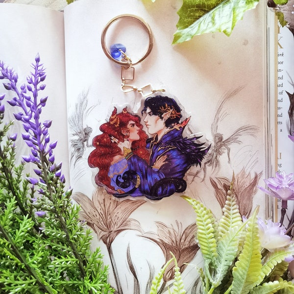 JURDAN - Cardan and Jude The cruel prince glitter Inspired acrylic keychain