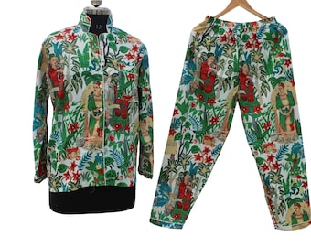 Ensemble pyjama de nuit, pyjama en coton, pyjama de nuit en coton, pyjama en coton à imprimé floral, tenue de nuit en coton doux, cadeau de demoiselle d'honneur,