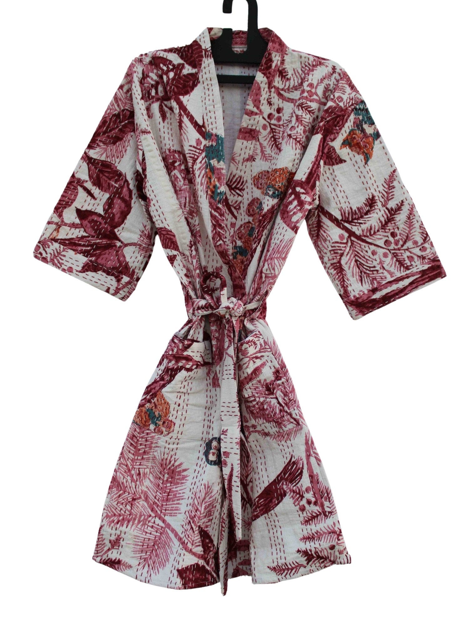 DTH Cotton Robes Embroidery Robes Cotton Handmade Robes Etsy Australia