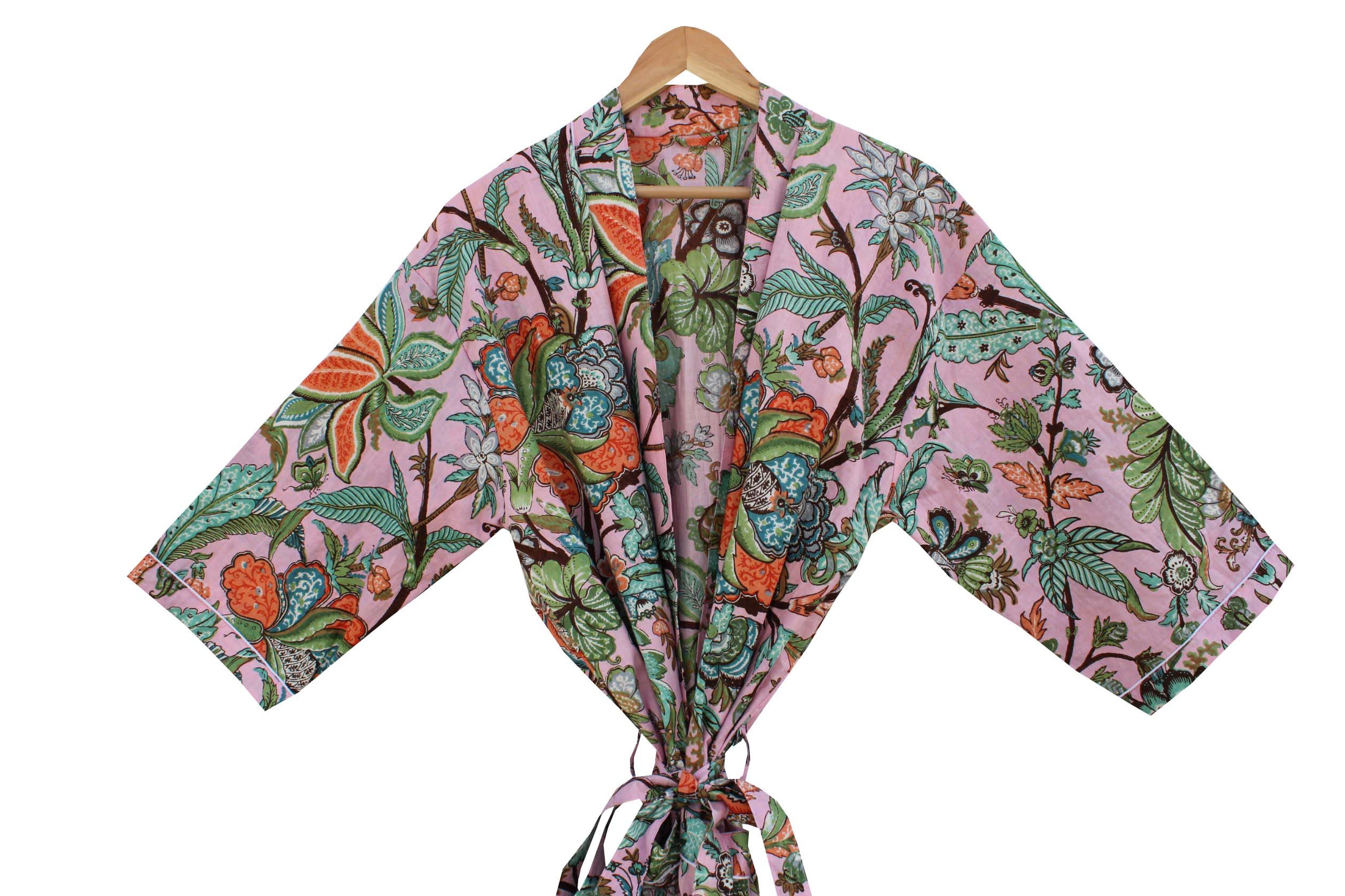 100% Cotton kimono Robes/ Floral print Kimono/Soft and | Etsy